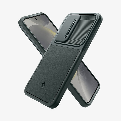 ACS07313 - Galaxy S24 Ultra Case Optik Armor in Black showing the back